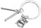 VALICLUD Drumsticks Schlüsselanhänger Metallene Percussion Anhänger Für Musikliebhaber Einzigartiger Schlüsselring Für Rucksäcke Handtaschen Und Geldbörsen Perfektes Für Rockmusik-enthusiasten
