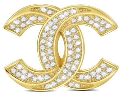 Gold Brosche Damen Strass Geschenke für Frau Freundin Mutter,Geschenke für Weihnachten