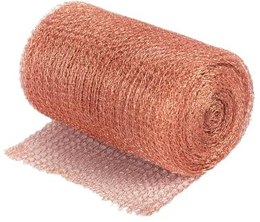 PACIOCEAN Copper Mesh Slug Repellent 12.7cmx6m, Double Layer Knit 100% Pure Copper Wire Mesh Roll - Durable Gap Blocker for Gardens, Buildings & Seed Protection (Eco-Friendly & Rustproof)