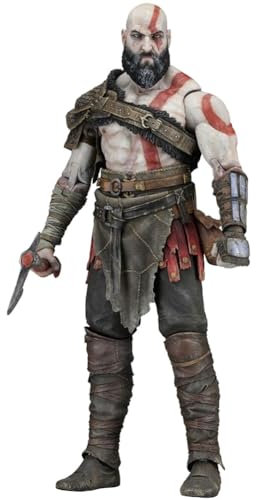 Kratos Figur Statue Kratos Actionfigur Anime Figur 18 cm bewegliche Gelenke (mit Zubehör) Kampfpose Modell PVC Statue Sammlerstück Wohnkultur Geschenke