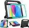 Surom Kinder-Schutzhülle für iPad (A16) 11. Generation (11 Zoll, 2025)/10. Generation (11 Zoll, 2022), mit integriertem Displayschutz, stoßfester, leichter Griff, Ständer, Hülle für Kinder, Schwarz