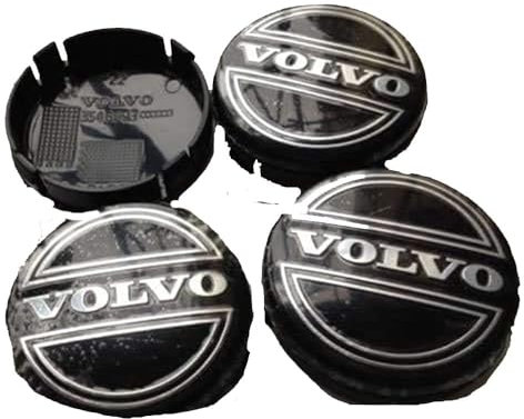 ZYJZXL188 4 Stück Auto Radnabenkappen für Volvo 55 mm, Wheel Caps Wasserdicht Nabendeckel Radnabenabdeckung Radkappen Dekoration Abzeichen Zubehör