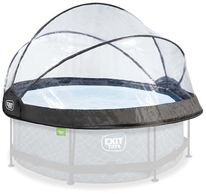 EXIT Toys Poolabdeckung ø244cm - Universell für Runde Pools - Hält Wasser Warm und Sauber - Einfache Montage - Robuste, Hochwertige Konstruktion - Geeignet für EXIT Pools und Andere Modelle