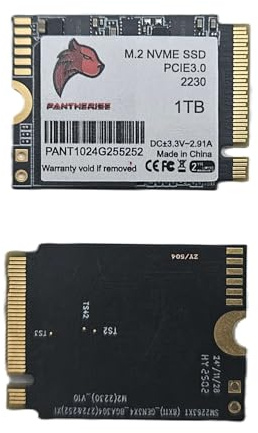 Pantherise 1TB SSD M.2 2230 NVMe PCIe Gen.3 - Interne Laufwerk, Schnell, Kompakt, Für Laptops und Konsolen (2230)