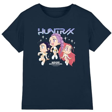 Kpop Demon Hunters Unisex Kids Kpop Demon Hunters - Huntrix Chibi Group Kids T Shirt T-Shirt