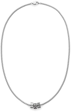 s.Oliver Herren Schmuck – Halskette & Armband aus Leder und Edelstahldetails mit Haizahnanhänger – Klassisch, Stilvoll und Maskulin – Perfekte Geschenkidee