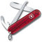 Victorinox 10054 My First Schweizer Kindermesser mit Wellenschliff, transparent rot