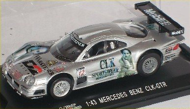 High Speed Mercedes-Benz CLK-GTR CLK GTR 24 H Le Mans Silber Nr 12 1/43 Modellauto Modell Auto