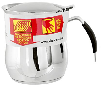 ILSA CAFF/TEIERA Omnia 8 TZ.CL75 18/10 INDUZIONE C/CRAVATTA, Metallo, Stainlesssteel, 8 Tazze