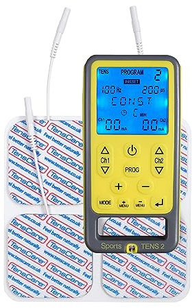 TensCare Sports Tens- TENS / EMS Kombi-Gerät, Schmerzlinderung, Muskeltonus und Massage, Fitness Geräte