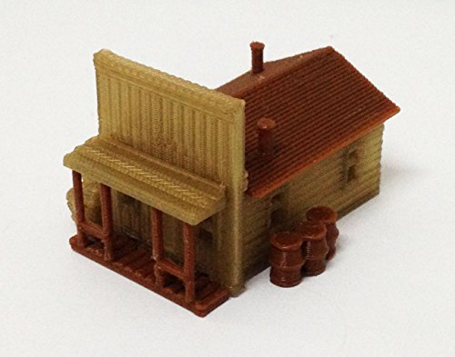 Outland Models Treno Railway Layout Building Old West House/Negozio N Scala 1:160