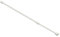 Barre à rideau extensible et télescopique - Bluelans® - En aluminium - Pour rideaux ou voilages légers, blanc, 60 - 110 cm