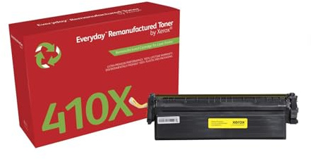 Xerox Compatible Yellow High Yield Toner Cartridge for Use in HP Colour LaserJet Pro MFP M377 Series/M452 Series/MFP M477 Series Equivalent to HP 410X/CF412X