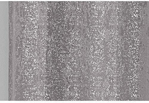 Enhanced Living Curtains, silver, Grey, Width-90 (229cm) x Drop-54 (137cm)