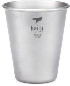 Keith 320ml-450ml Titan Tasse Bier Becher Camping Tasse (350ml)
