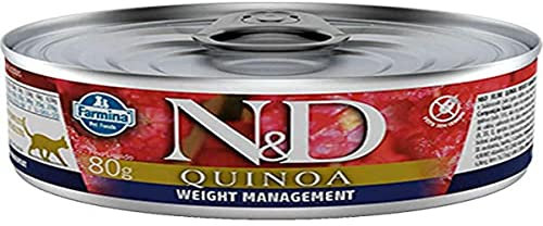Farmina N&D Quinoa Pastete Katzenfutter(Nassfutter, mit hochwertigen Vitaminen und natürliche Antioxidantien, ohne Mais, Zutaten: Quinoa, Portionsgröße: 80 g)