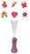 Niermann Standby 80052 Taschen-Projektor Prinzessin, 6 fach, rosa