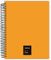 Grafoplás 88536056 Notizbuch mit Spiralbindung, A5, kariert 5 mm, 90 Blatt, 90 g, Orange, Unequal Fluor