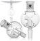 DILAW® Shisha Tornado Molassefänger Totenkopf (aus Glas für (Schliff 18/8) - Wasserpfeife, Vorkühler-Aufsatz Skull Wasserpfeife, Transparent