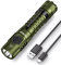 Wurkkos FC11 Rechargeable LED Flashlights Max 1300Lumen High 90CRI EDC Flash Light USB C Charge,IP67 Waterproof Torch, Magnetic Tailcap, Great for Dog Walking Home use Emergency(Green-4000K)