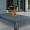 laro Wachstuch-Tischdecke Abwaschbar Garten-Tischdecke Wachstischdecke PVC Plastik-Tischdecken Eckig Meterware Wasserabweisend Abwischbar G07, Muster:Türkisblau Punkte, Größe:80x120