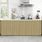 LIVEINU Schrankvorhänge für Küche, Kleiderschrank, Badezimmer, Staubdichter Vorhang für Regale, Wandpaneele, hängende Tür, Japanische Noren Selbstklebend 50x90cm Sand