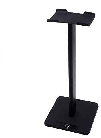 Ewent EW1586 Headphone and Desktop Headphone Stand, Detachable Headphone Stand, Non-Slip TPU Silicone Headphone Holder for Headphones of, Suitable for Desktop, Black