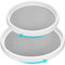 MumdoYAL Set de 2 estantes giratorios para especiero con organizador de plato giratorio, antideslizante y estable, adecuado para nevera, cocina, baño, cómoda, especiero giratorio.