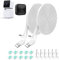 26FT L-Shape Connector Power Extension Cable for Wyze Cam Pan V3 & Blink Outdoor (3rd Gen) Camera - Flat Weatherproof Charging Power Cord (White) 2 Pack - Not for Wyze Cam V3