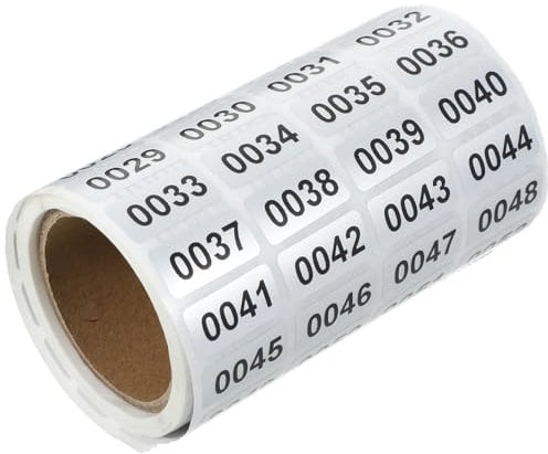 NUOBESTY Sticky Numbers Stickers Set 1 Roll Self Adhesive Size Stickers for Clothing Home Organization