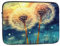 Pusteblume DIY Zeichnung Farbe Druck Laptop Sleeve Tasche Stoßfest Laptop Hülle Tragbare Aktentasche für Männer Frauen Computertasche 13 Zoll