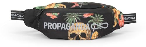 PROPAGANDA - Marsupio Cannibal Ufficiale Propaganda con Scomparto Principale e Tasca Piatta Posteriore, Chiusura a Zip e Cintura Regolabile, 34 x 14,5 x 9 cm, Stampa Reflective