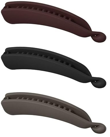 3 Pièces Pinces à Cheveux Banane, Épingles À Cheveux Bananes Grandes, Vintage Peigne en Matière Plastique Supérieure pour Queue de Cheval, Pinces pour poisson à Cheveux Longs pour Femme et Fille