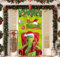 YATOSEN Weihnachten Tür Abdeckung Dekoration Weihnachtsmann Grinch Elfen Hängen Banner Hintergrund Stoff Banner für Weihnachten Wand Außen Plakat Deko
