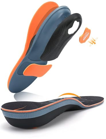 PCSsole Einlegesohlen Herren & Damen Plantarfasziitis Einlagen Orthopädische, Fersensporn, Plattfüße, Einlegesohlen für Arbeitsschuhe, Komforteinlegesohlen Für Fußschmerzen