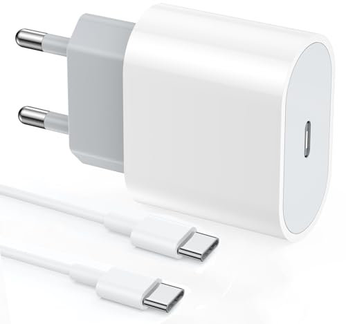 iPhone 16 20W Ladegerät USB C, Netzteil PD 3.0 Schnellladekabel C to C Kabel 2M Kompatibel Mit iPhone 15/16 15 Pro/16 15 Pro Max/16 15 Plus Sam-Sung Galaxy, etc