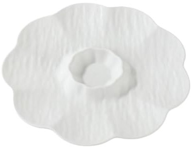 Platos para Salsa De Flores,Tazón De Condimento Platos En Forma De Flor | Bandejas para mojar flores con compartimento para salsa, condimentos y verduras