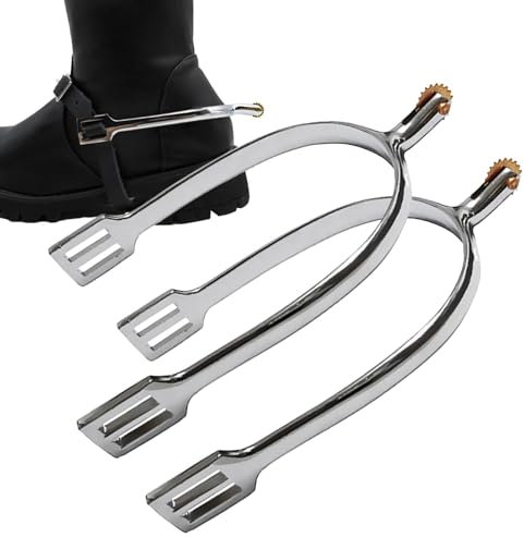 Uoqpty Sporen für Cowboystiefel,Stiefelsporen für Herren, Rotierendes Reitzubehör, Pferdesporen, Cowboy-Sporen für Herren, Sporen, Cowboy-Stiefel, Damen, Dressur für Unterhaltung