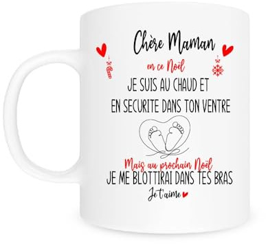 Mug futur maman/Mug futur maman noel/mug personnalisé futur maman/cadeau futur maman personnalisé/mug future/Noël
