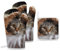 Oven Mitts and Pot Holders Sets Cat Under Blanket Oven Gloves and Hot Pads with Soft Cotton Lining Heat Resistant Potholders Kitchen Mittens for Kitchen Baking Cooking
