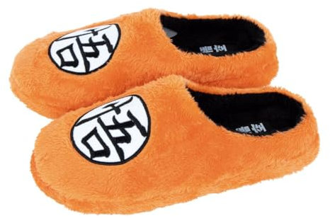 Dragon Ball Z House Slippers for Men, Slippers with Non-Slip Sole, Teen Gift, Size EU 36 to 41, Orange, 5 UK