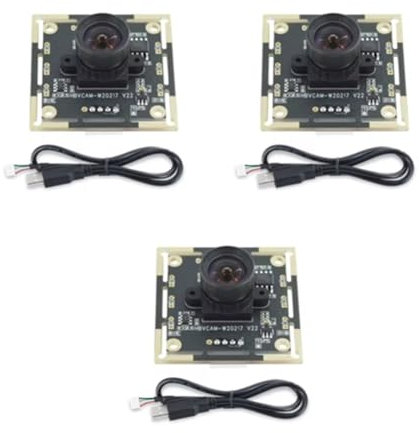 CAIONPLE 3-Teiliges Kameramodul 100 Grad OV9732, 2 M Kabel, 1280 X 720, 30 Fps, für DIY Autodarts.Io, USB-Laufwerk Gratis