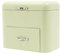 chennnls 2 Layer Large Bread Box, Countertop Bread Storage Bin Oraganizer with Top Lid and Drawers, Drawer Bread Box for Store Bread, Fruit, Cutlery, etc, Green
