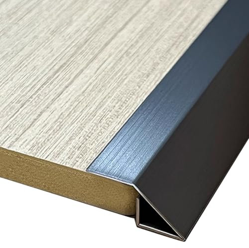 Door Threshold Strip High to Low Thresholds Trim for Hardwood Floor, Decorative Transition Edge Strip Bar for Tiles, Doorways Transition Flap for Entry Laminate(Gray,20mm(3/4))