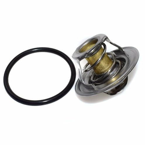 CTAB Sensor de control del termostato del refrigerante del motor (82 grados) con kit de junta tórica, compatible con VW Golf, Bora, Passat, Polo, Octavia, 050121113H, 050121113C