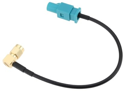 Câble Adaptateur Antenne GPS pour Voiture Fakra Z Mâle à SMA Mâle 90 Degrés Câble 15 Cm