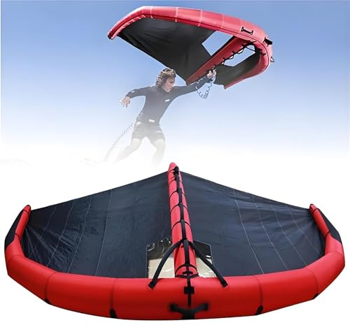 Aufblasbares Wingfoil Board mit Segel, Handheld-Design für Kitesurfen und Wassersport, mit Fenster für verbesserte Sichtbarkeit