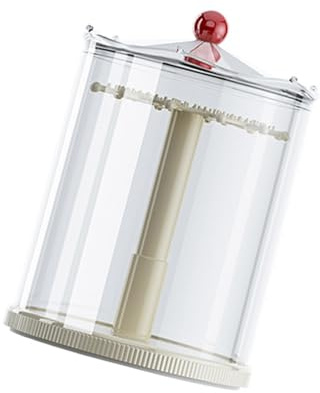 TEMOOUES Présentoir rotatif pour porte-clés de collection et figurines miniatures avec rangement multicouche anti-poussière transparent