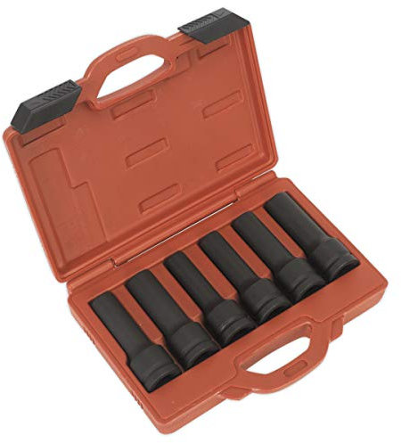 Sealey Sx099 Impact 12-Point and TRX-Star Female Deep Socket Set 6Pc 3/4Sq Drive
