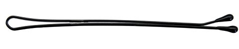 Comair 3150090 Haarklemmen Klassik, 24er Karte, 59 mm, schwarz